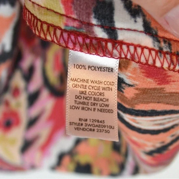 The Buckle Willow & Root Wrap Tie Mini Dress, Multi Bold Colors - Medium - Picture 12 of 12